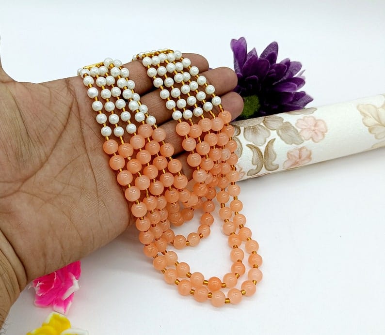 5 Layer Pearl Necklace - Image 3