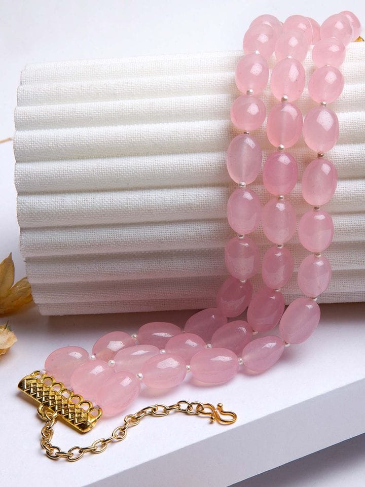 Pink Jade Necklace