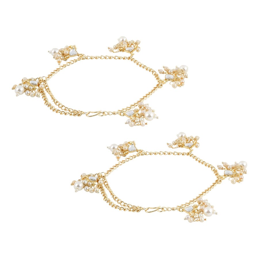 Delicate Gold & Peral Anklet - Image 4