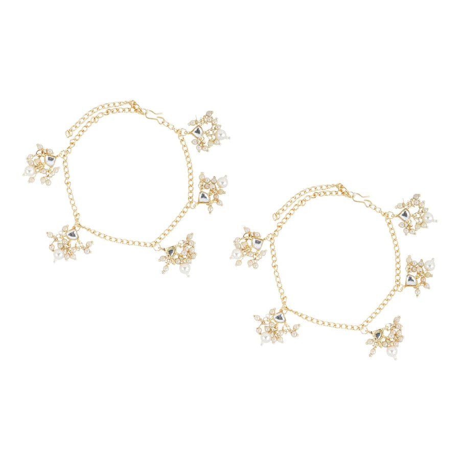 Delicate Gold & Peral Anklet - Image 5