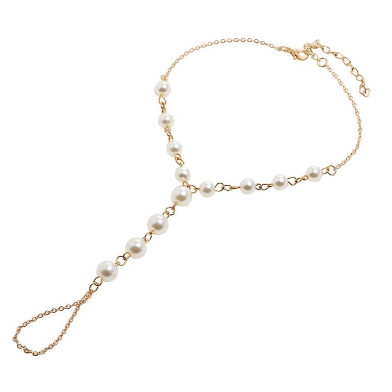 Delicate Gold & Peral Anklet - Image 5