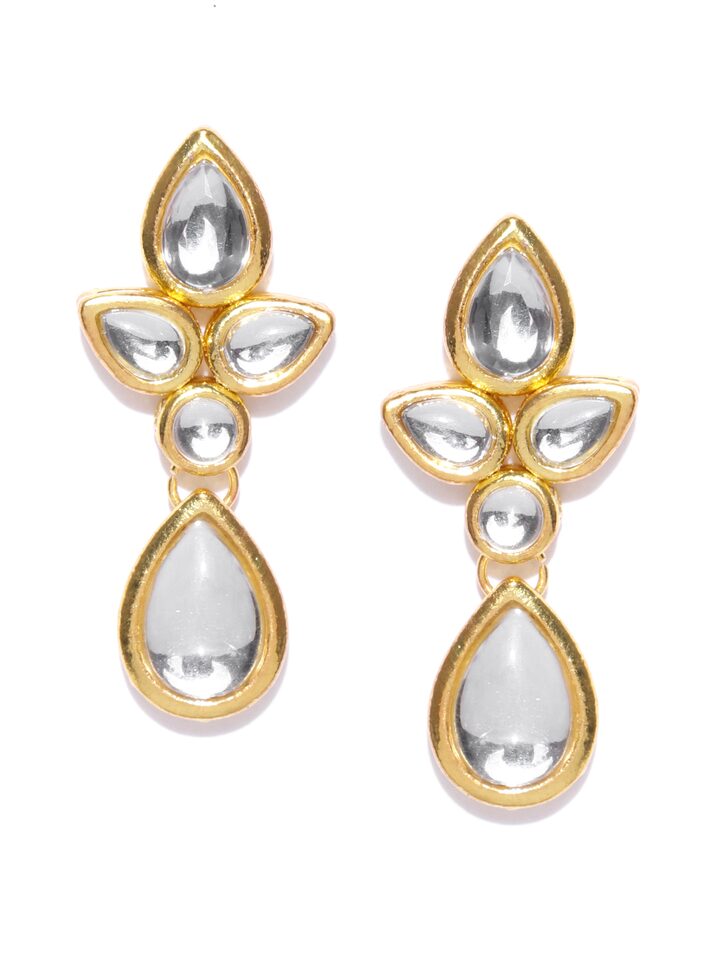 Gold Plated Handcrafted Kundan Earring