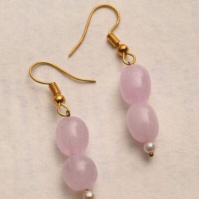Pink Stone Earring