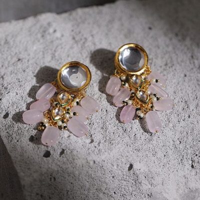 Gold Plated Kundan Earrings