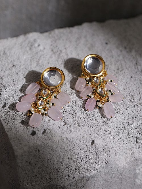 Gold Plated Kundan Earrings