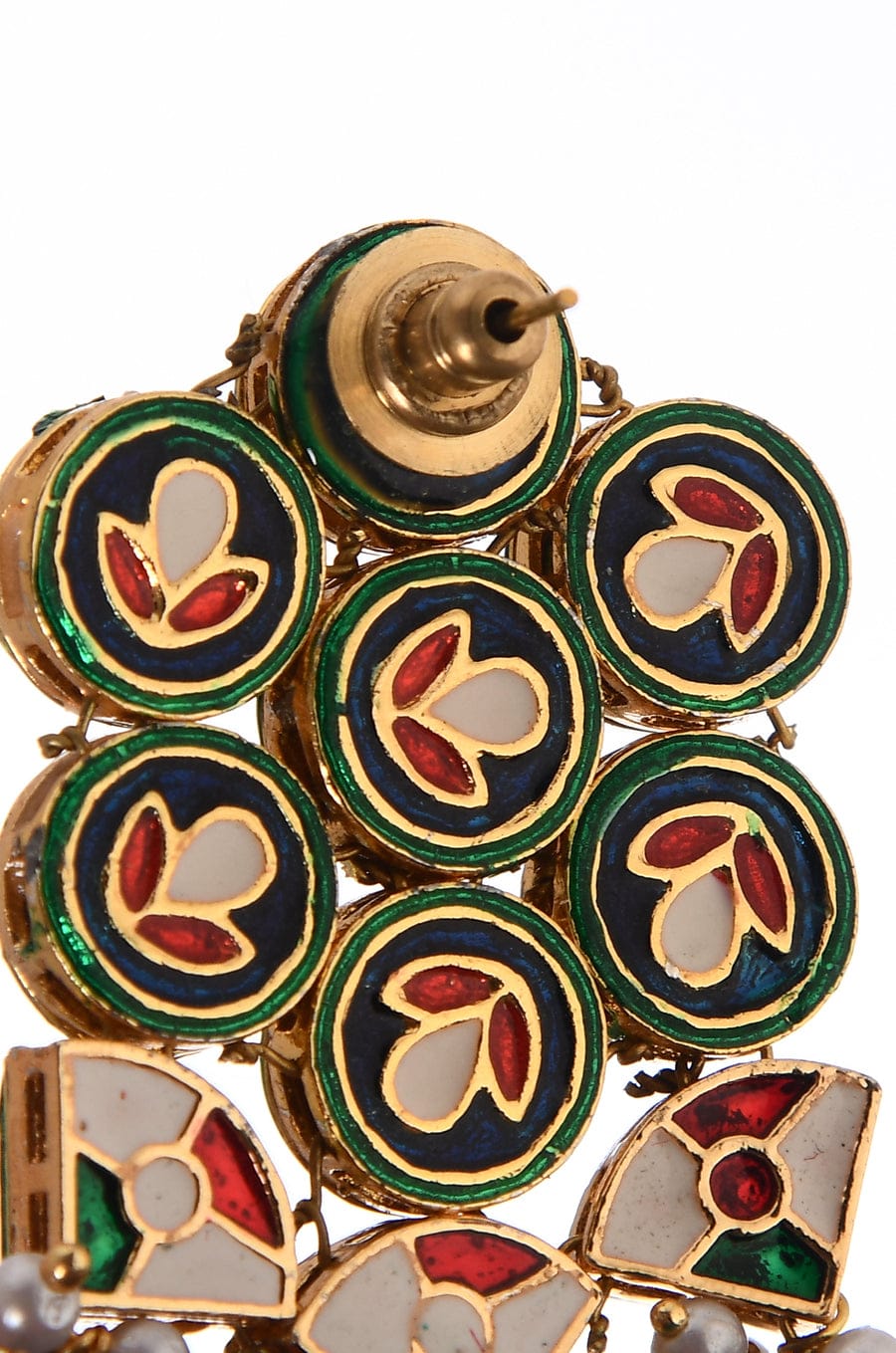 Gold Plated Kundan Earrings - Image 5