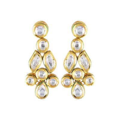 Gold Plated Kundan Earrings