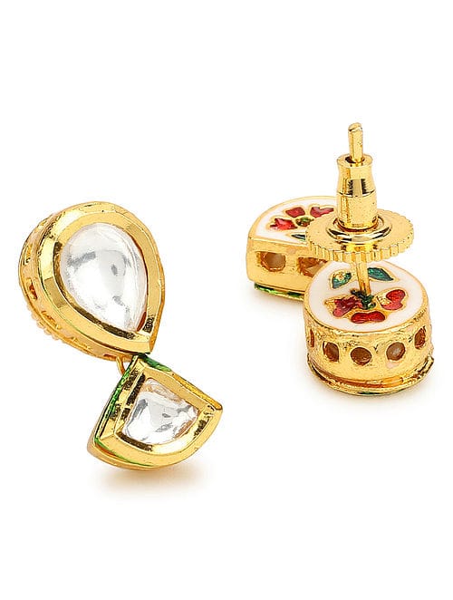 Traditional Kundan Earrings - Image 4