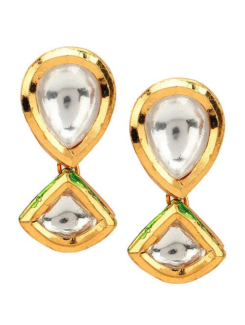Traditional Kundan Earrings - Image 3