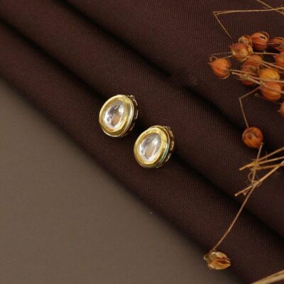 Gold Plated Kundan Earring
