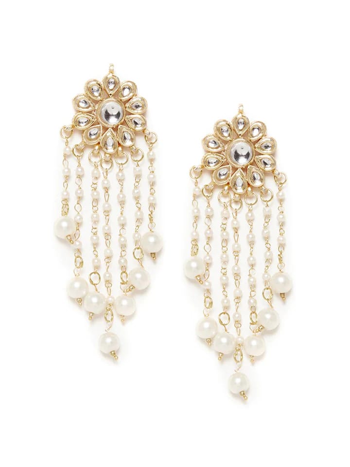 Gold Plated Kundan Earring - Image 2