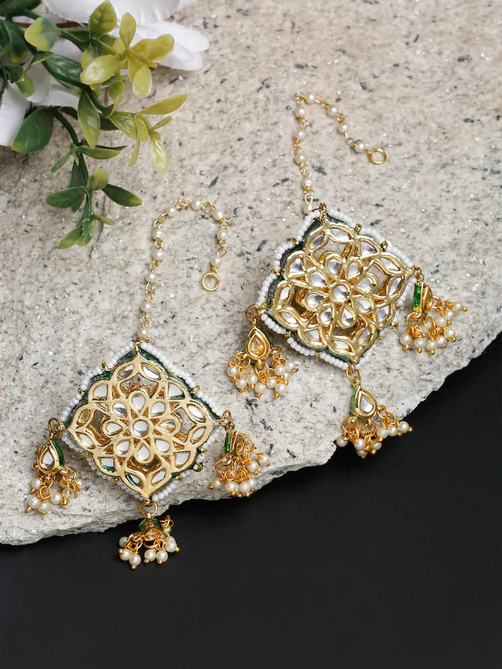 Gold Plated Kundan Earring