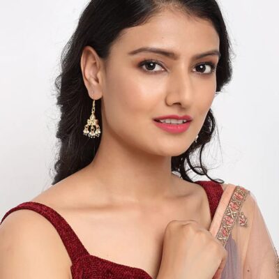 Beautiful Gold Plated Kundan Earrings