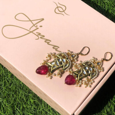 Beautiful Gold Plated Kundan Earrings