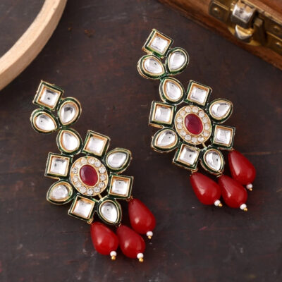 Gold Plated Statement Earrings