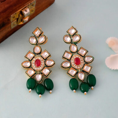 Gold Plated Statement Earrings