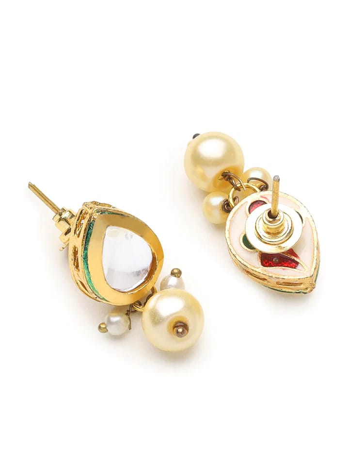 Gold Plated Statement Earrings - Image 2