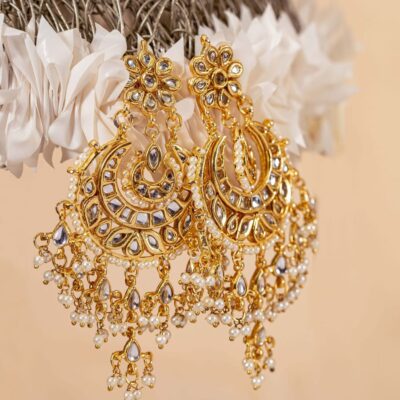 Gold Plated Statement Earrings