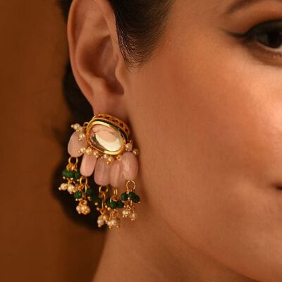 Gold Plated Statement Earrings