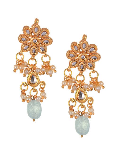 Gold Plated Statement Earrings