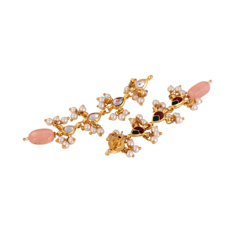 Traditional Kundan Earrings - Image 5