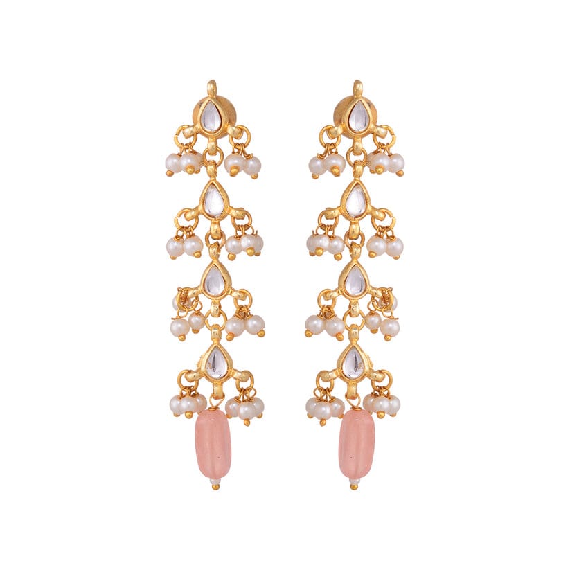 Traditional Kundan Earrings - Image 3