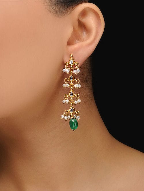 Exclusive Stone Kundan Earrings - Image 2