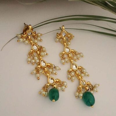 Exclusive Stone Kundan Earrings