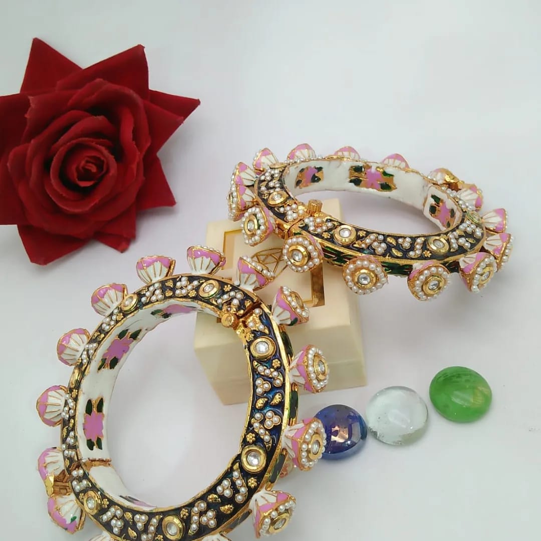 Meenakari And Jadau Bangle