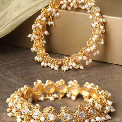 New Beautiful Hand Craftetd Multi colour flower design Bangles (Set of 2)