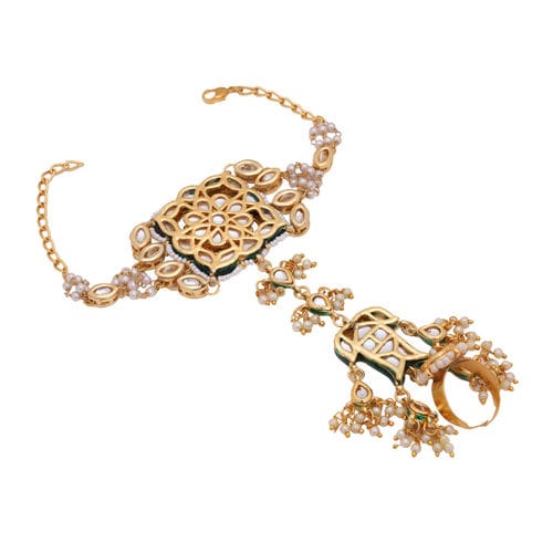 Beaded Kundan Hathphool (Pack Of 2) - Image 3