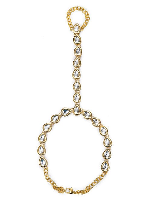 Kundan Hathphool Bracelet (Pack Of 2) - Image 2