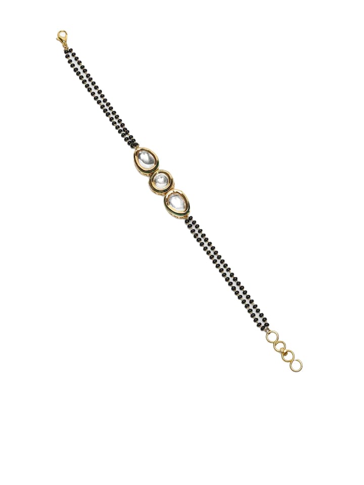Beaded Kundan Bracelet - Image 4