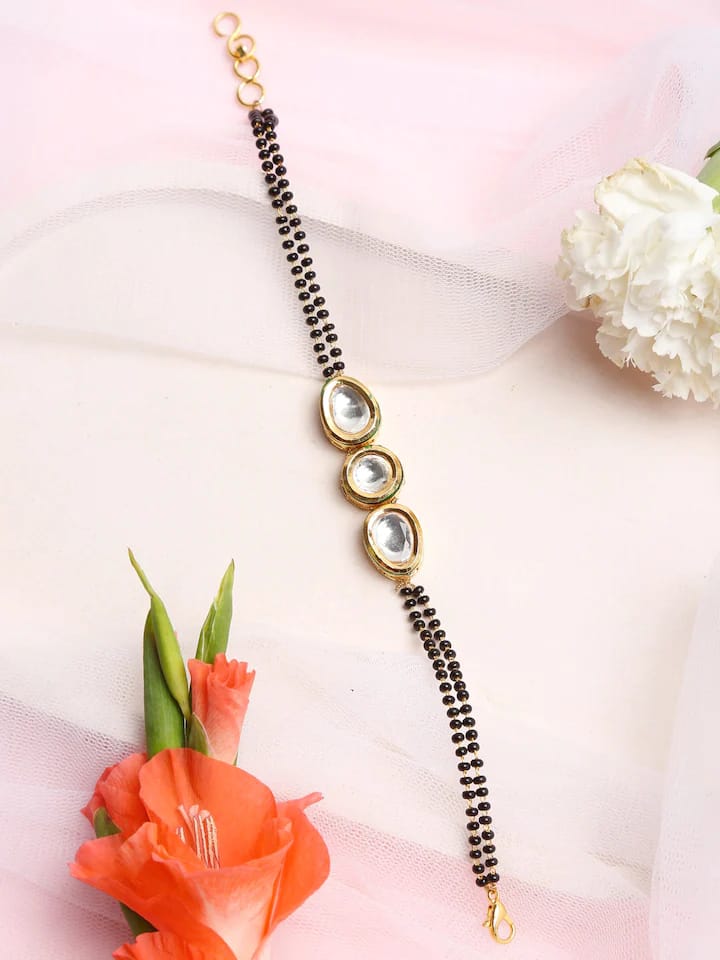 Beaded Kundan Bracelet