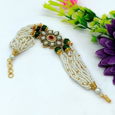 Beaded Kundan Bracelet