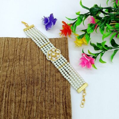 Beaded Kundan Bracelet