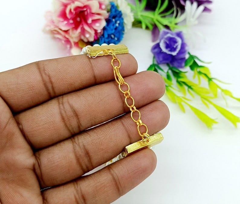 Beaded Kundan Bracelet - Image 4
