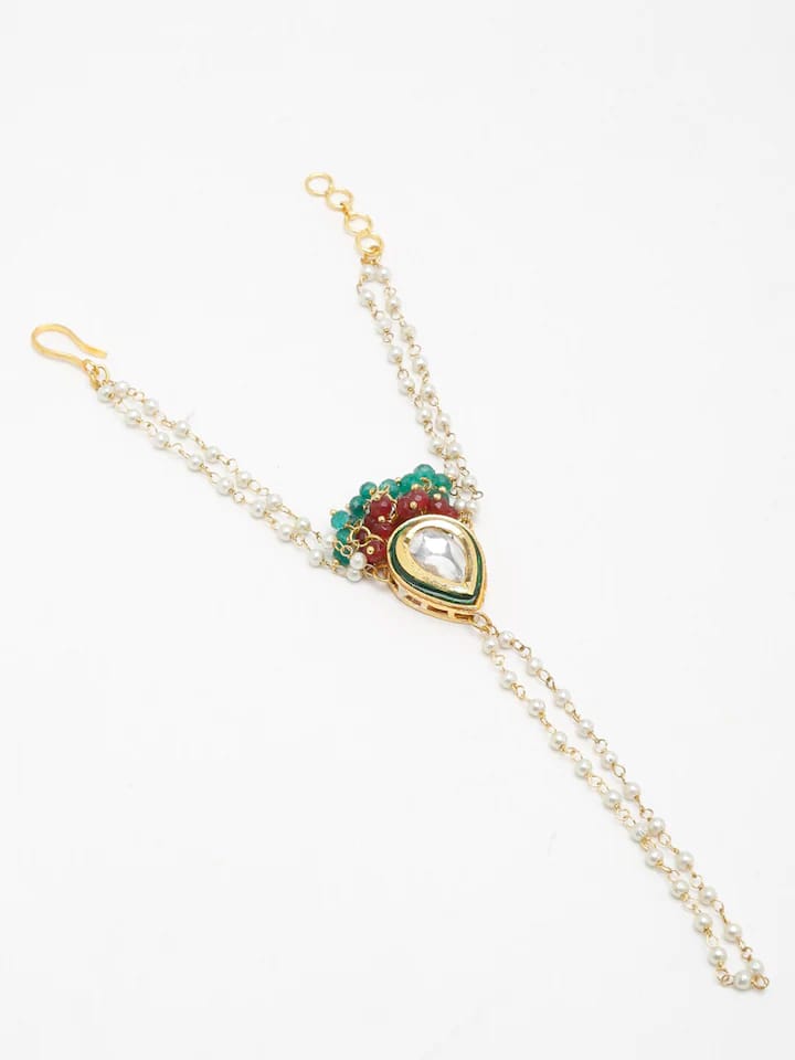 Beaded Kundan Hathphool (Pack Of 2) - Image 3