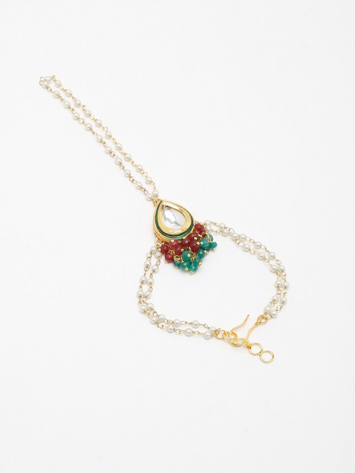 Beaded Kundan Hathphool (Pack Of 2) - Image 4