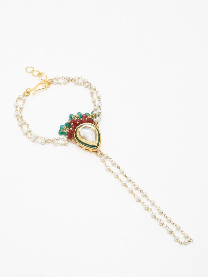 Beaded Kundan Hathphool (Pack Of 2) - Image 6