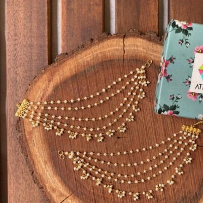 Gold Finish Ear Chain