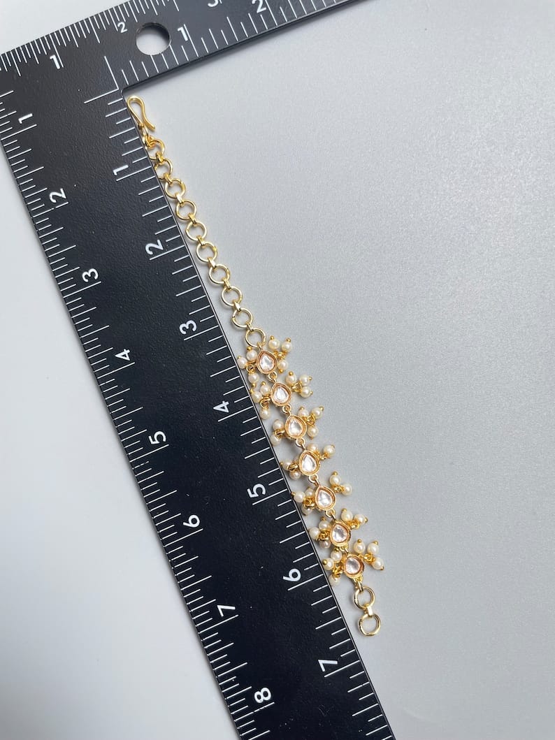 Kundan Ear Chain - Image 5