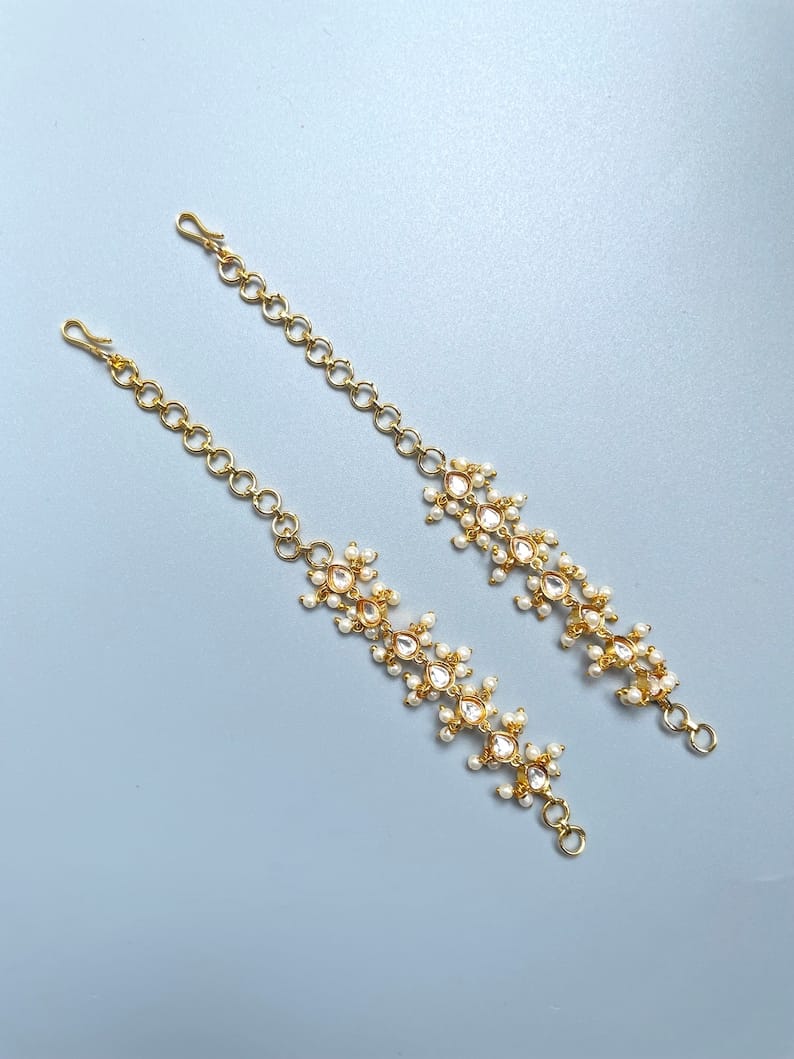 Kundan Ear Chain