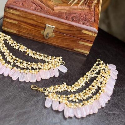 White Pearl Ear Chain