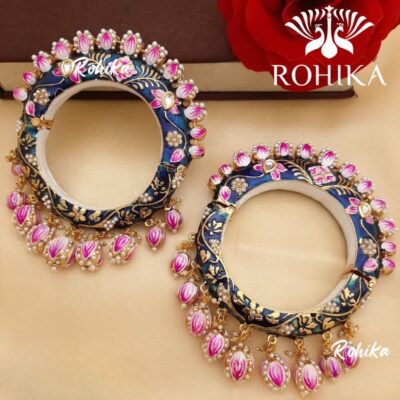 Brass Gold-plated Jadau Kundan Bangle