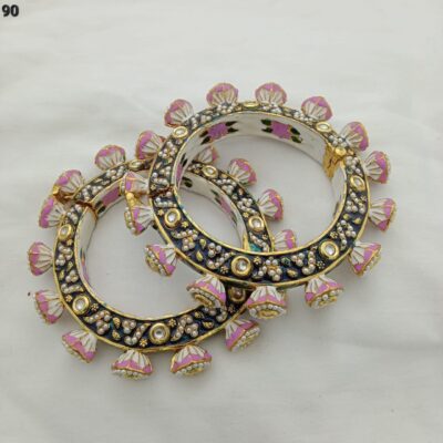 Handcrafted Jadau bangles