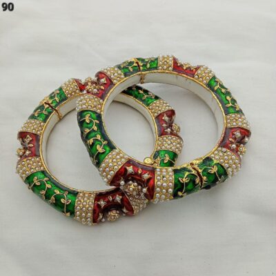Handcrafted Jadau bangles
