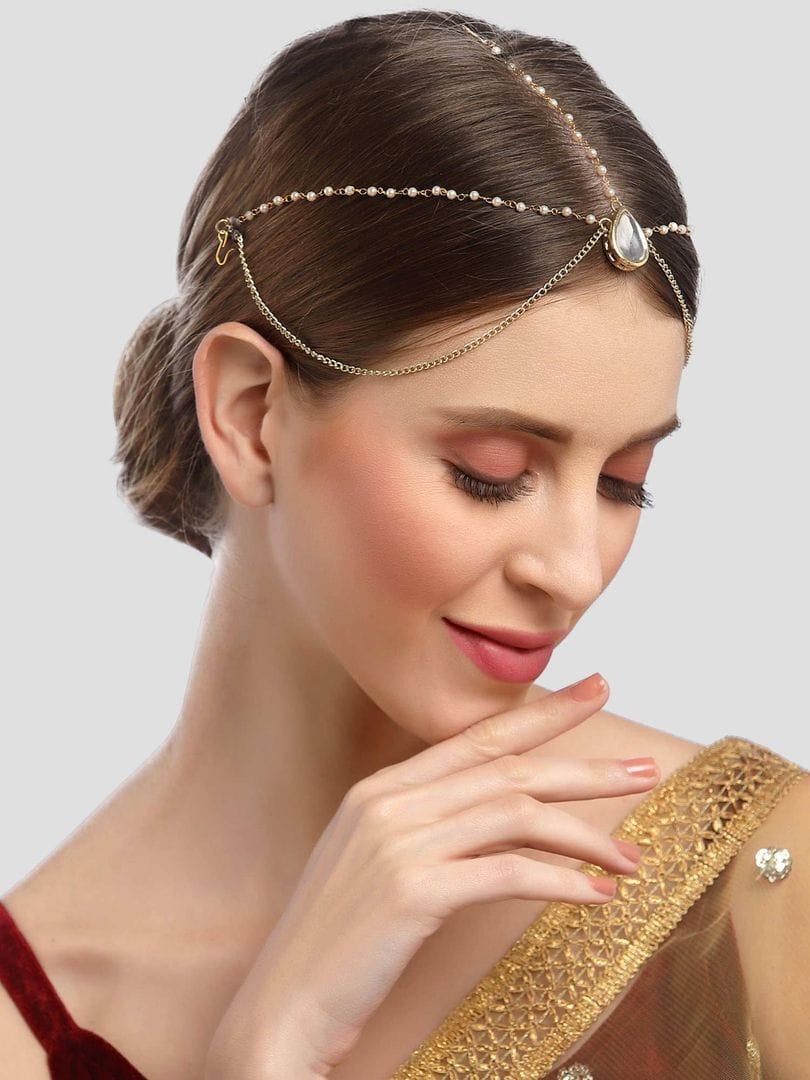 Women Gold Hook Gold Plated Alloy Hair Accessories