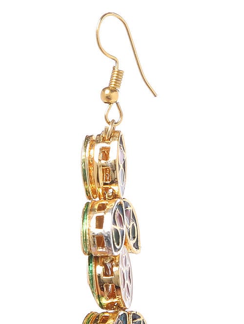 Gold Tone Kundan Maangtika - Image 4