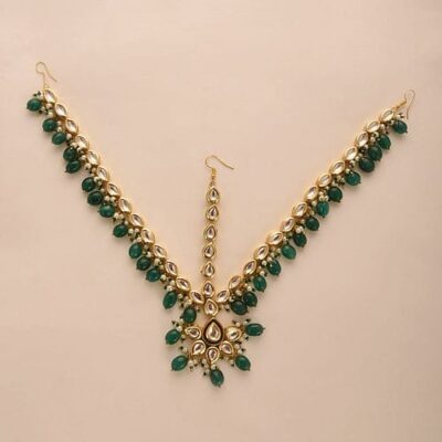 Gold Tone Kundan Mathapatti